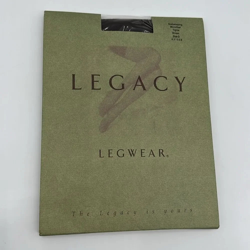 Legacy Tights Womens Size D Bodyshaping Microfiber Lot of 2 Pairs Black Brown